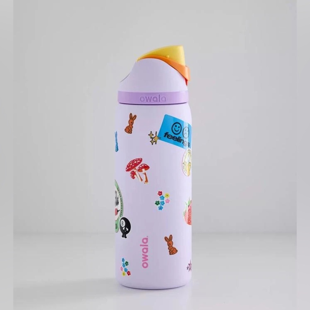 Owala STAMPS  Water Bottle - Lavender kids Fun Prints urban outfitters viral - Picture 2 of 2